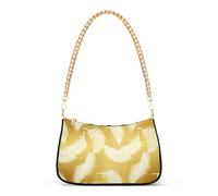 Borse a tracolla bianche delicate con piume dorate per le donne Hobo pochette borsa fashion designer borse chiusura con cerniera