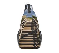 Borse A Tracolla Board Walk Stair Pacchetto Frontale A Spalla Cintura Regolabile Multiuso Borsa A Tracolla, Per Camminare, Donna, Scuola