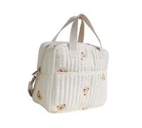 Borse a tracolla Borsa per pannolini modello ricamato mamma grande capacità borsa cosmetica borsa per pannolini a tracolla da donna