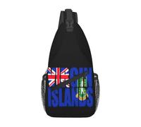Borse A Tracolla British Virgin Islands Flag Zaini Petto Multiuso Traspirante Borsa A Traversa, Per Viaggio, Uomo, Correre