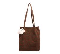 Borse a tracolla casual con stampa fragola per le donne splendide borse tote per le signore Hobo Shopping Bag borse, Marrone, Taglia unica, Tela & Beach Tote Bag