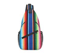Borse A Tracolla Colorful Mexican Stripes Zaino Alla Moda Cintura Regolabile Multiuso Borse Per Imbracatura, Per Routine Di Fitness, Uomo, Camminare