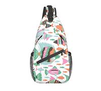 Borse A Tracolla Colorful Tropical Fish Zaini Petto Multiuso Traspirante Borsa A Tracolla, Per Correre, Viaggio, Donna