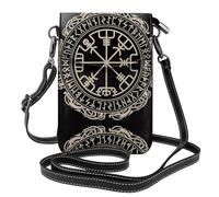 Borse a tracolla con bussola delle rune norrene di progettazione magica, borsa stampata del telefono cellulare con le fessure della carta, borsa della spalla con la cinghia