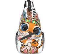 Borse A Tracolla Cute African Animals Zaini Petto Traspirante Cintura Regolabile Marsupio, Per Ciclismo, Donna, Escursionismo
