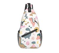 Borse A Tracolla Cute Dinosaurs Zaino Monospalla Multiuso Cintura Regolabile Borsello Tracolla, Per Correre, Viaggio, Donna