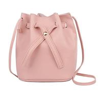Borse a tracolla da donna Borse da donna Moda coulisse Lady Bag Border Casual Borsa a tracolla Borsa a tracolla, rosa, One Size, Zainetto