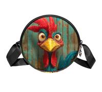 Borse a tracolla da donna con scheletro pirati, borse a tracolla da donna, con scomparti e tracolla larga regolabile, Gallo, 7x1.8 in