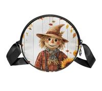 Borse a tracolla da donna con scheletro pirati, borse a tracolla da donna, con scomparti e tracolla larga regolabile, Tema Ringraziamento, 7x1.8 in