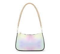Borse a tracolla da donna con stampa sfumata arcobaleno pastello borse borsa con cerniera chiusura