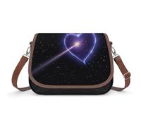 Borse a tracolla da donna in pelle con stella cadente e cuore borsa a tracolla con tracolla regolabile borsa a tracolla alla moda borsa a tracolla multipla borsa per pendolari