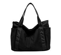 Borse a tracolla da donna in tela retrò casual borsa da lavoro tote borse Ultimate Direction frizione portatile, Nero , Taglia unica