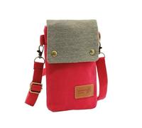 Borse a Tracolla da Donna Piccola borsa a tracolla in tessuto, borsa for cellulare con contrasto di colore, borsa a tracolla vintage for donna, grazioso piccolo portafoglio con portachiavi(Red)