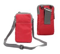 Borse a Tracolla da Uomo, Sacchetto Clip da Cintura per Cellulare Piccolo, 6.0" Vertical Doppio strato Cellulare Fondina Borsello Borse a Spalla Custodia Borsa da Cintura Portamonete con Passante