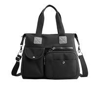 Borse A Tracolla Della Bicicletta Uomini Top Borsa Grande Capacità Con Spallacci Adatto Per Palestre Lavori E Scuole Viaggio Duffle Bag Borse Il Padrino, Nero , Taglia unica per tutti