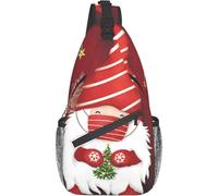 Borse A Tracolla Dwarf Santa Claus With A Mask Zaino Da Campeggio Multiuso Traspirante Borsa Per Il Torace, Per Viaggio, Donna, Escursionismo