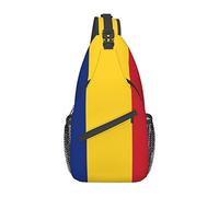 Borse A Tracolla Flag Of Romania Zaino Da Campeggio Traspirante Multiuso Borse A Spalla Da Uomo, Per Lavoro, Viaggio, Uomo