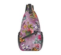 Borse a tracolla floreali vintage da donna Borsa a tracolla a tracolla regolabile per uomo Borsa a tracolla per ciclismo Viaggi Sport Escursionismo