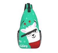 Borse A Tracolla Green Christmas With Animal Zaino Spalla Multiuso Traspirante Borse Per Imbracatura, Per Correre, Lavoro, Ciclismo