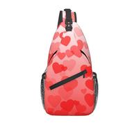 Borse A Tracolla Happy Valentine Day Torace Daypack Casual Cintura Regolabile Borsa Per Il Torace, Per Escursionismo, Camminare, Donna
