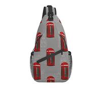 Borse A Tracolla London Telephone Cabins Big Ben Zaino Da Campeggio Multiuso Cintura Regolabile Borsa Per Il Torace, Per Sport All'Aperto, Donna, Lavoro