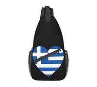 Borse A Tracolla Love Greek Flag Zaino Alla Moda Multiuso Cintura Regolabile Borse Per Imbracatura, Per Ciclismo, Camminare, Scuola