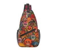 Borse A Tracolla Mexican Folk Art Zaino Monospalla Multiuso Cintura Regolabile Borsello Tracolla, Per Lavoro, Ciclismo, Escursionismo, Camminare