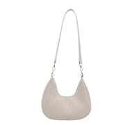 Borse a tracolla Mezzaluna Borsa per le donne Elegante Ascella Borse | Borsa alla moda francese della luna nuova della treccia con la chiusura lampo leggera e flessibile delle donne minimaliste
