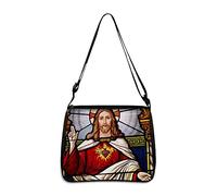 Borse A Tracolla Moda Donna - Classica Borsa A Tracolla Con Stampa Ritratto Di Santo Gesù Borsa A Tracolla Casual In Tela, Borse Sottobraccio Borse Scuola Lavoro Viaggio Incontri Ragazza Regalo Di F