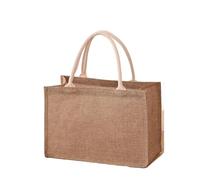 Borse a Tracolla per Donna, Lino da Spiaggia, Shopping, Tote di Lino, Sacchi di Cotone Dipinti a Mano, Sacchi Portatili in Imitazione Iuta, Laminati, Shopping Pieghevoli