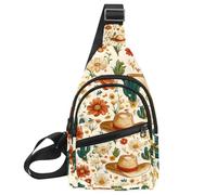 Borse a tracolla per donne e uomini, cappello da cowboy, cactus, borsa a tracolla stile western, borsa da petto casual con tracolla convertibile, Multicolore 09, 11.8x7x1.5in/30x18x4cm