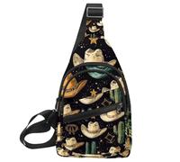 Borse a tracolla per donne e uomini, cappello da cowboy occidentale, cactus, borsa a tracolla casual Bakpack con tracolla convertibile, Multicolore 08, 11.8x7x1.5in/30x18x4cm