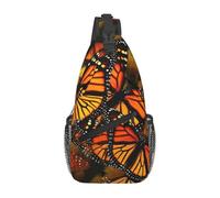 Borse a tracolla per donne e uomini monarca farfalle zaino a tracolla cintura regolabile marsupio marsupio per viaggi sport corsa escursionismo marsupio, nero, taglia unica