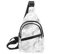 Borse a tracolla per le donne Borsa a tracolla per donna Borsa a tracolla Borsa a tracolla Topografia Linea Mappa Zaino da viaggio, Multicolore 06, 11.8x7x1.5in/30x18x4cm