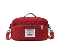 Borse a tracolla per le donne borse a tracolla per il lavoro quotidiano alla moda sacchetti con manico superiore borsa con cinghie rimovibili borsa a tracolla a scacchi, Rosso, One Size