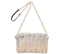 Borse a tracolla per le donne in pelle vegana da donna borsa a tracolla borse a tracolla con zip borse a mano a righe blu onde