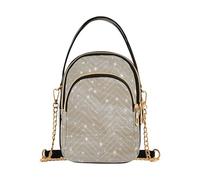 Borse a tracolla piccole alla moda bianche con glitter finto marmo con tasche multiple borsa per le donne essenziali per le donne