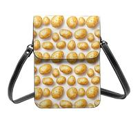 Borse a tracolla piccole con stampa di patate per le donne, piccole borse in pelle per telefono cellulare borsa a tracolla