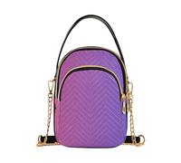 Borse a tracolla rosse blu sfumate per le donne piccole borse a tracolla