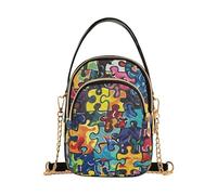 Borse a tracolla trapuntate alla moda per autismo da donna con tasche multiple per donne per madri, Autismo, 1 size