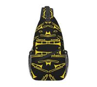 Borse A Tracolla Trombone Pattern Zaino Alla Moda Multiuso Casual Borsa A Traversa, Per Correre, Sport All'Aperto, Ciclismo, Camminare