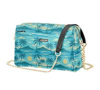 Borse a tracolla tropicali per le donne in pelle vegana casual borsa da donna borsa a tracolla impermeabile borsa a mano per donna mezzogiorno