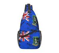Borse A Tracolla Vintage British Virgin Islands Flag Pacchetto Frontale A Spalla Casual Traspirante Borsa A Traversa, Per Scuola, Lavoro, Ciclismo