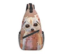Borse A Tracolla Watercolor Cute Fox Piccola Sling Bag Multiuso Casual Marsupio, Per Correre, Routine Di Fitness, Scuola