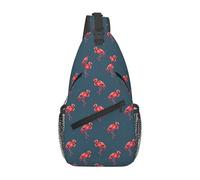Borse A Tracolla Watercolor Red Flamingo Zaino Alla Moda Casual Multiuso Borse Per Imbracatura, Per Routine Di Fitness, Camminare, Correre
