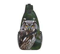 Borse A Tracolla Wild Owl Birds Daypack Casual Per Uomo Traspirante Multiuso Borsa Per Il Torace, Per Ciclismo, Correre, Donna, Escursionismo