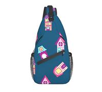 Borse A Tracolla With Houses Zaino Da Campeggio Multiuso Traspirante Borse Per Imbracatura, Per Camminare, Viaggio, Routine Di Fitness