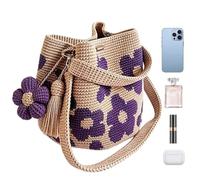 Borse All'Uncinetto Per Donna - Functional Durable, Tote Fatto, Mano Con Borsa, Intrecciata Da Nuoto Barca Canottaggio | Multipurpose Outdoor Indoor Utility Versatile High-performance