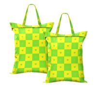 Borse bagnate impermeabili sporche dei vestiti della borsa della lavanderia per il viaggio 2Pcs con la maniglia