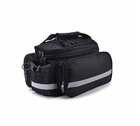 Borse Bici Posteriore Laterali, Borsa per Bici MTB Bicycle Carrier Bag Rack Posteriore Bike Bach Bag Bach Bagagli Bagagli Pannier Back Seat Doppio Lato Ciclismo Bycicle Borsa Durevole Viaggi(Black)